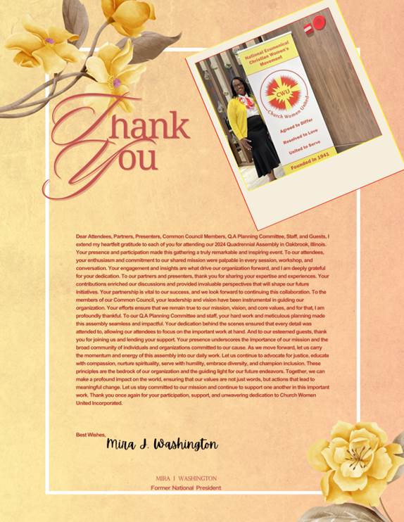 A thank you card with a person standing in front of a door

Description automatically generated